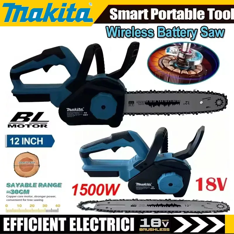 Power Tools For Woodworking - Makita 12Inch Brushless Electric Chain Saw