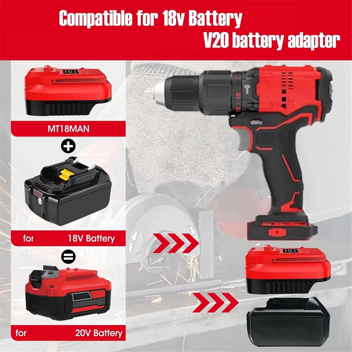 ABNJ Adapter for V20 Cordless  - Power Tools Battery Adapter 리뷰 및 가격