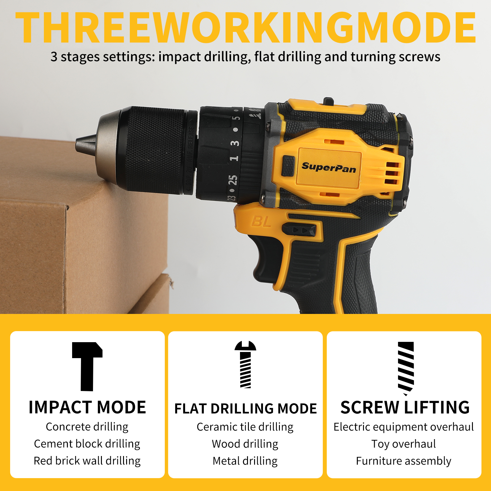 Brushless electric drill concr - Power Tools Battery Adapter 리뷰 및 가격