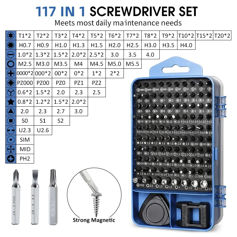 115/117 in 1 Precision Screwdr - Xiaomi Power Tools 리뷰 및 가격