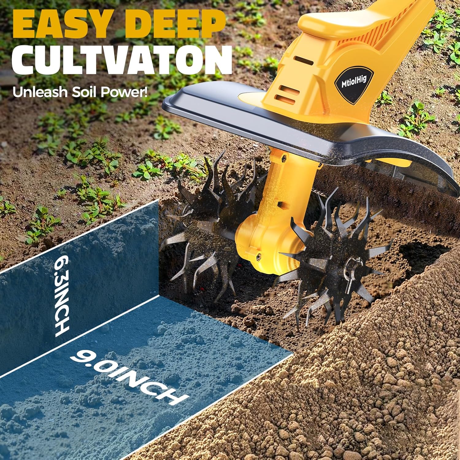 Cordless Tiller Cultivator Com - Power Tools Icon 리뷰 및 가격