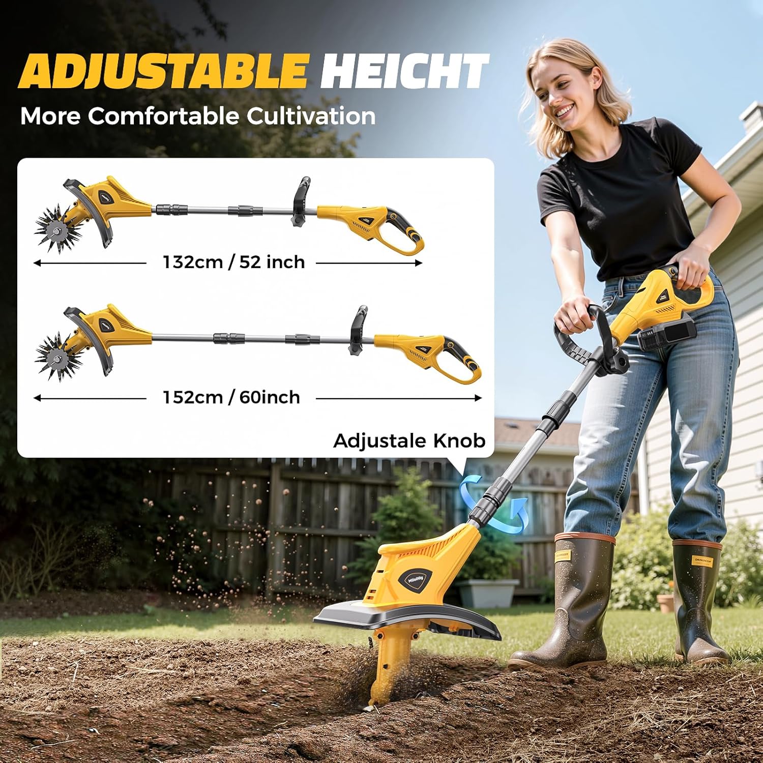 Cordless Tiller Cultivator Com - Power Tools Icon 리뷰 및 가격