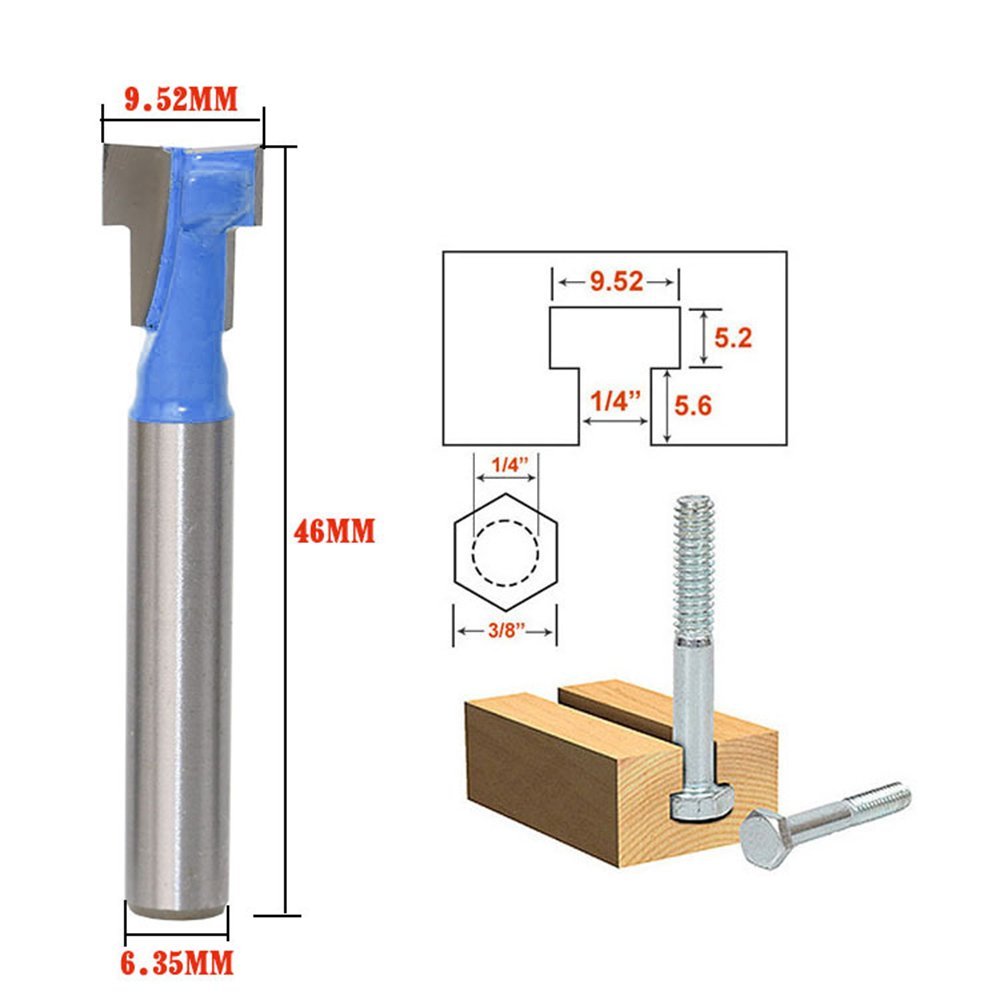 A11I 1/4 inch Shank T-Slot Cut - Power Tools For Woodworking 리뷰 및 가격