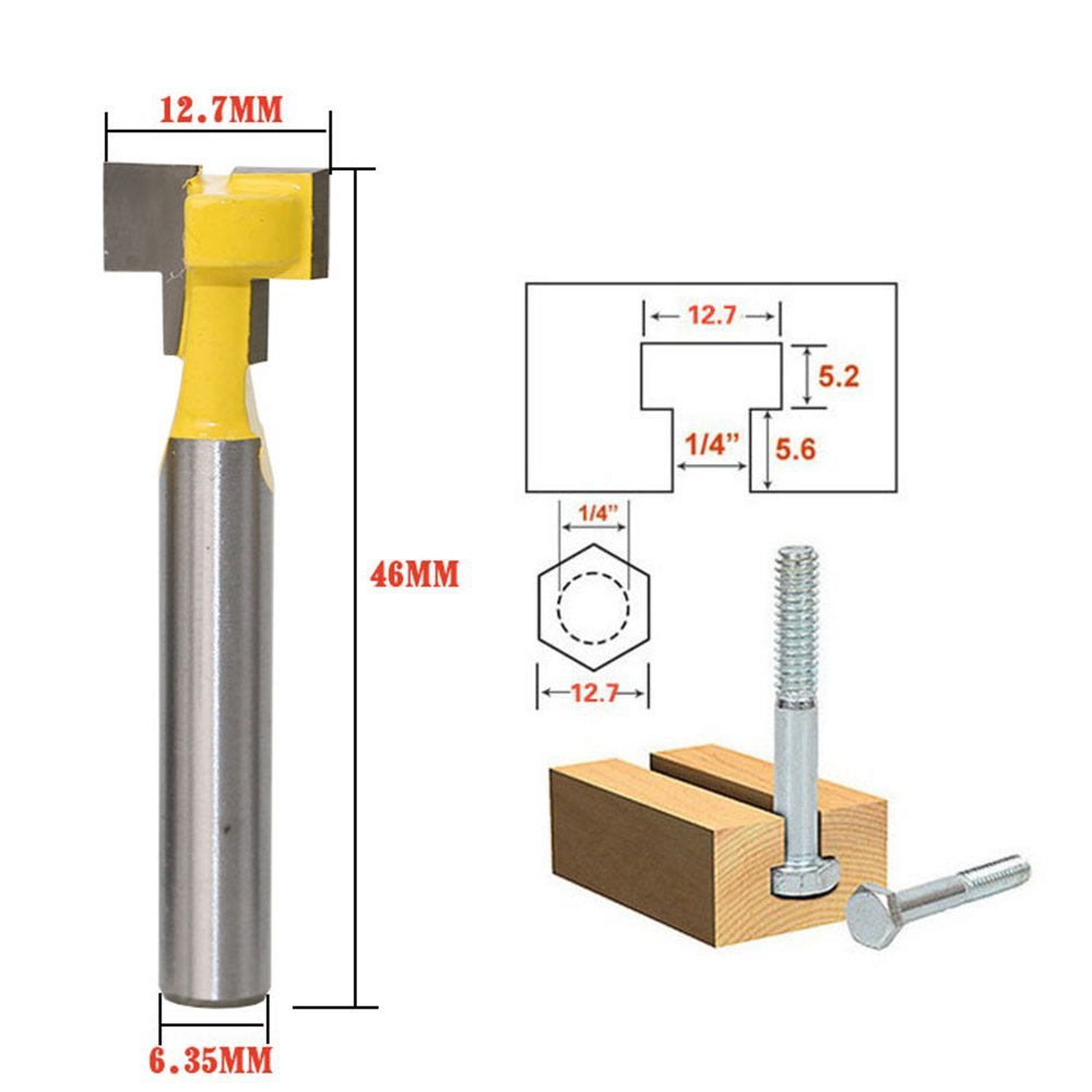 A11I 1/4 inch Shank T-Slot Cut - Power Tools For Woodworking 리뷰 및 가격