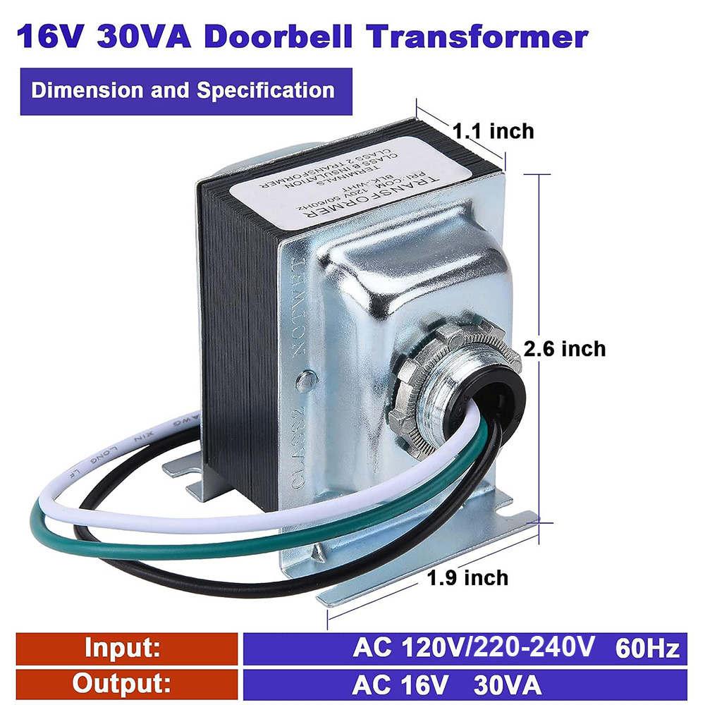 16V 30VA Doorbell Transformer  - Power Tools Video 리뷰 및 가격