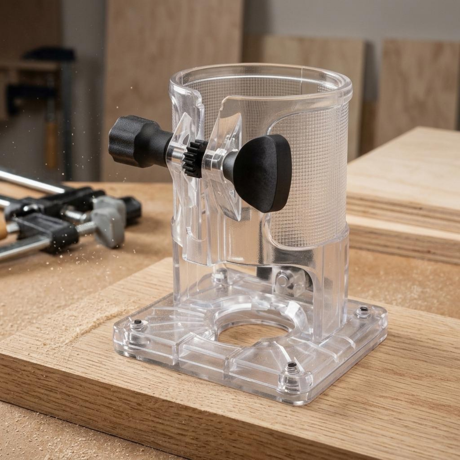 Transparent Trimmer Router Gua - Power Tools For Woodworking 리뷰 및 가격