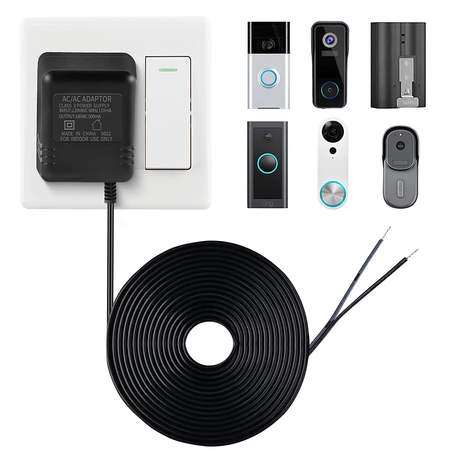 18V 500mA Doorbell Adapter, Vi - Power Tools Video 리뷰 및 가격
