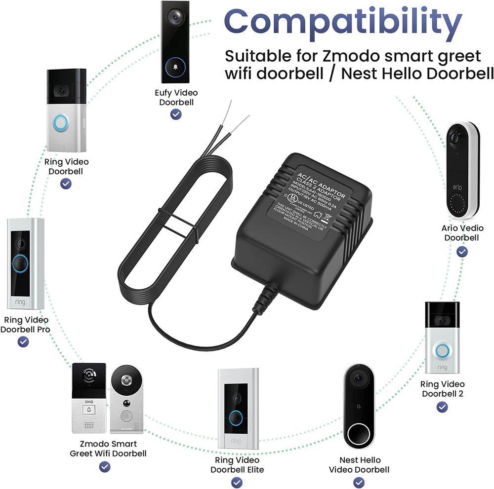 18V 500mA Doorbell Adapter, Vi - Power Tools Video 리뷰 및 가격