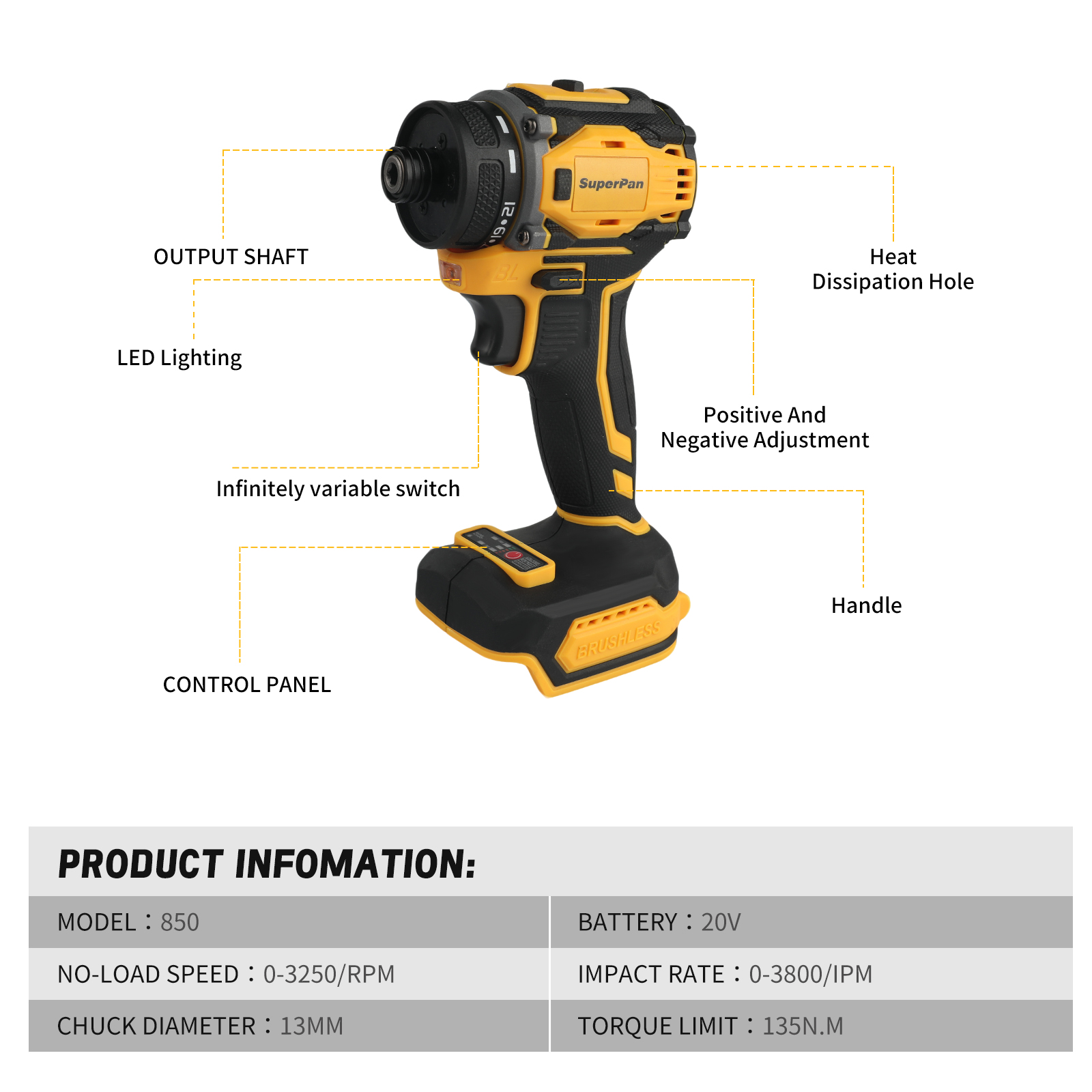 Brushless electric screwdriver - Power Tools Battery Adapter 리뷰 및 가격
